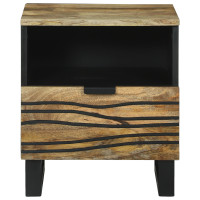 Produktbild för Nattduksbord Naturlig 40 x 33 x 46 cm Konstruerat trä