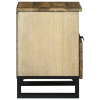 Produktbild för Nattduksbord Naturlig 40 x 33 x 46 cm Konstruerat trä