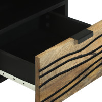 Produktbild för Nattduksbord Naturlig 40 x 33 x 46 cm Konstruerat trä
