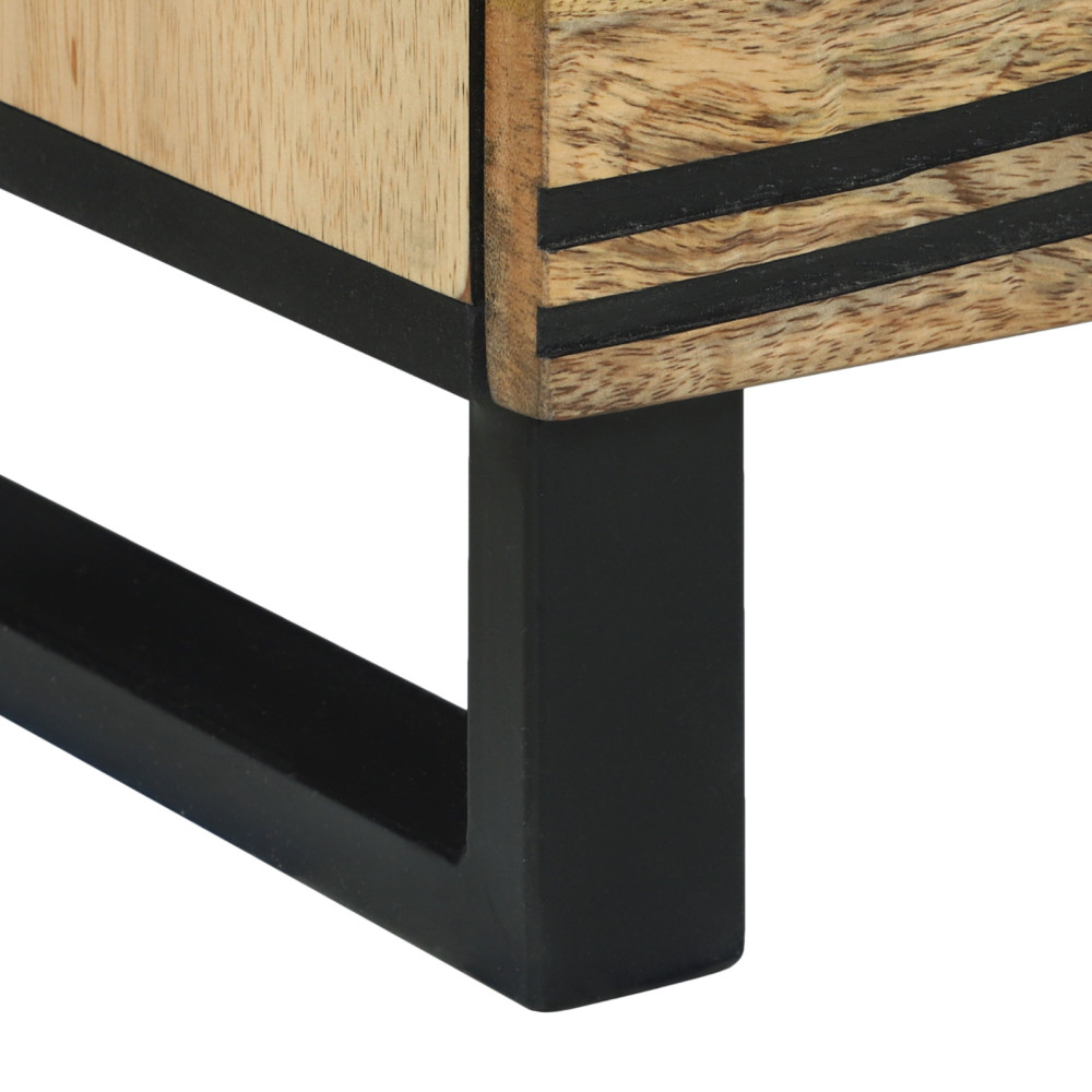 Produktbild för Nattduksbord Naturlig 40 x 33 x 46 cm Konstruerat trä