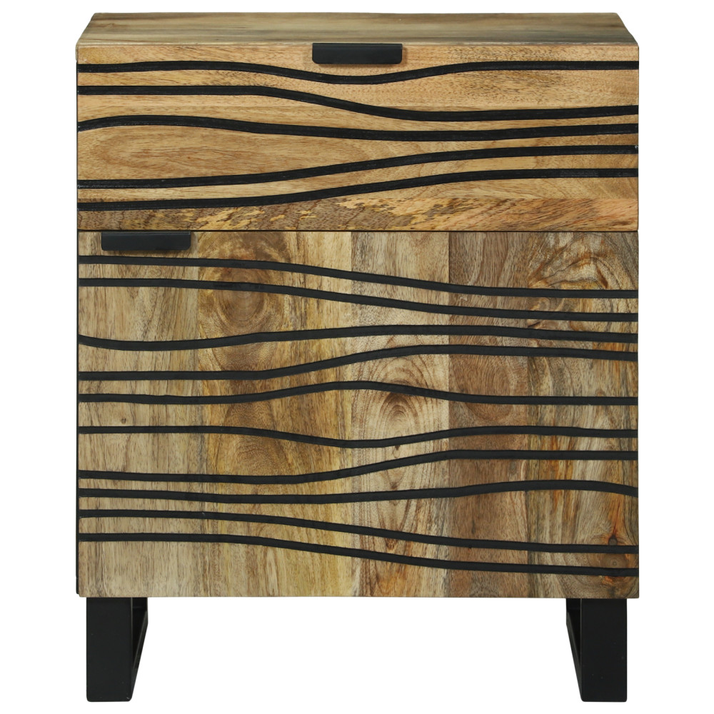 Produktbild för Nattduksbord Naturlig 50 x 33 x 60 cm Konstruerat trä