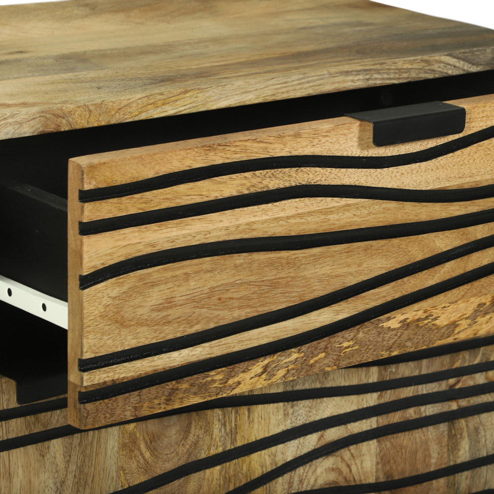 Produktbild för Nattduksbord Naturlig 50 x 33 x 60 cm Konstruerat trä