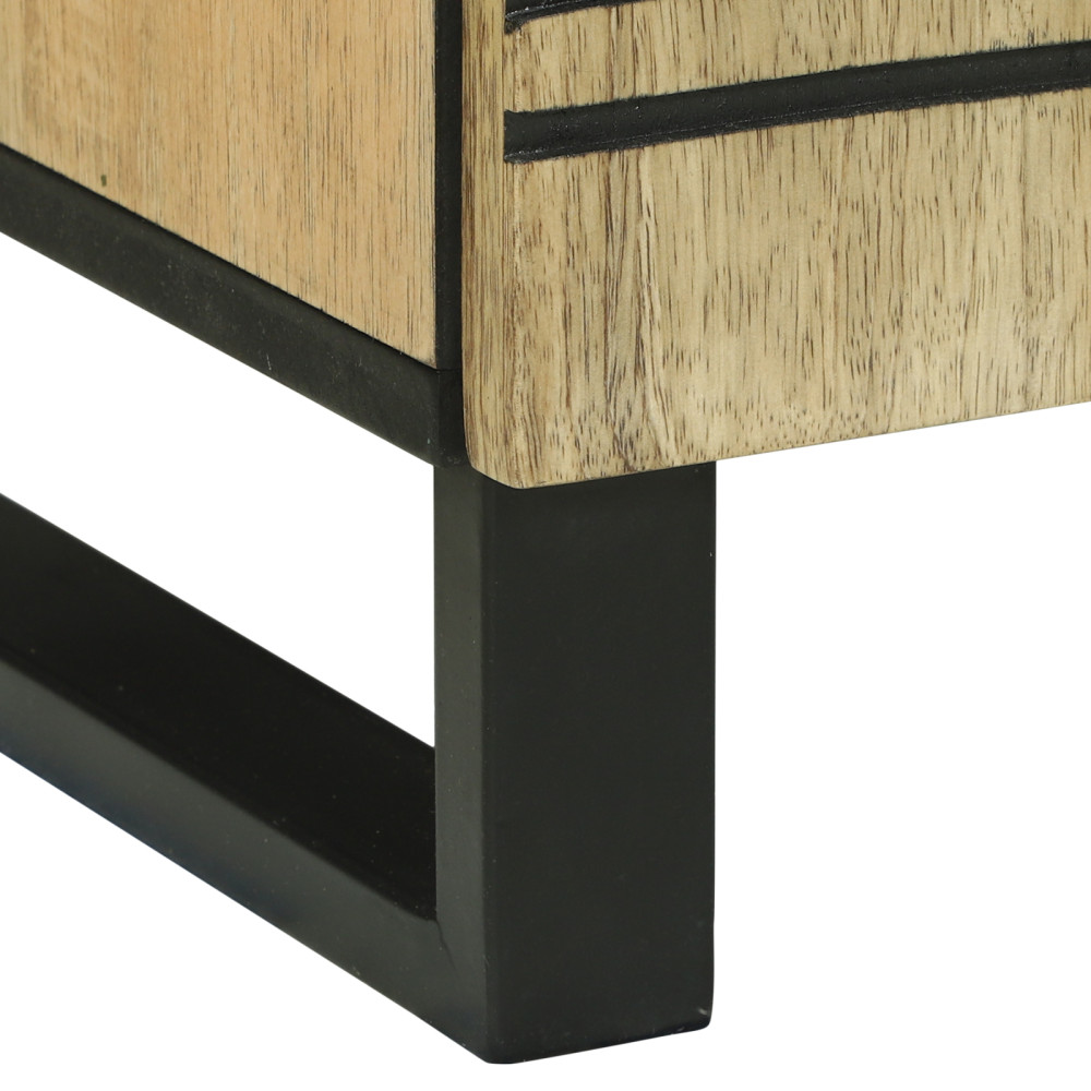 Produktbild för Nattduksbord Naturlig 50 x 33 x 60 cm Konstruerat trä