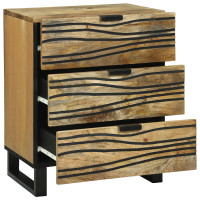 Produktbild för Nattduksbord Naturlig 50 x 33 x 62 cm Konstruerat trä
