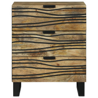 Produktbild för Nattduksbord Naturlig 50 x 33 x 62 cm Konstruerat trä