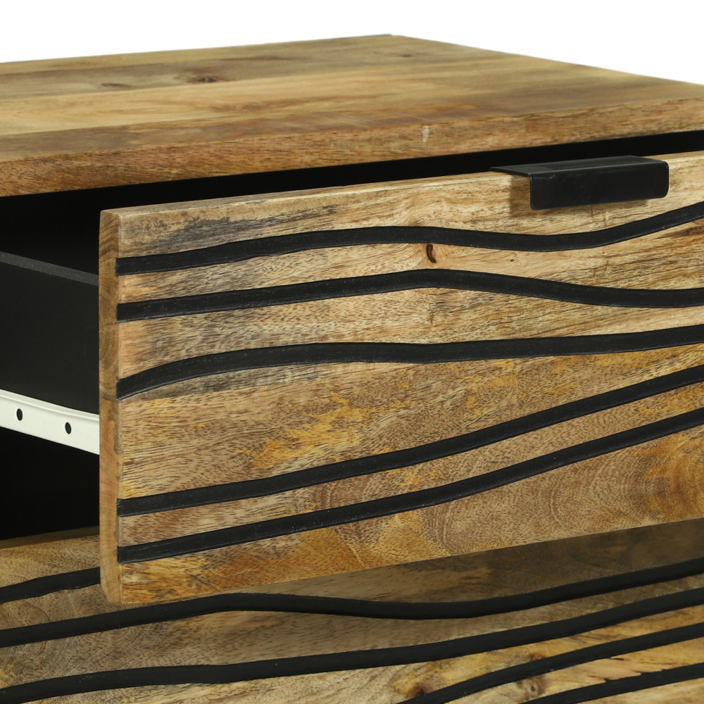 Produktbild för Nattduksbord Naturlig 50 x 33 x 62 cm Konstruerat trä