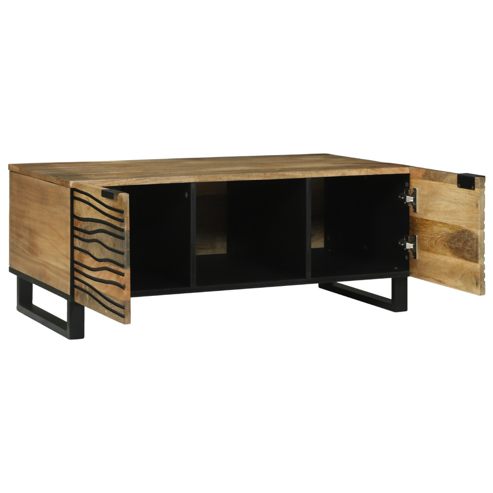 Produktbild för Kaffeebord Naturlig 100 x 54 x 40 cm Konstruerat trä