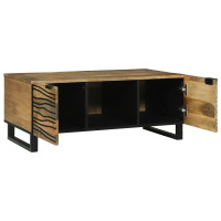 Produktbild för Kaffeebord Naturlig 100 x 54 x 40 cm Konstruerat trä