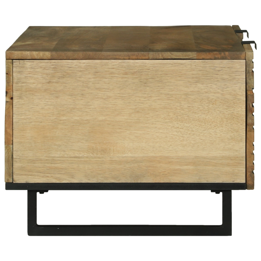 Produktbild för Kaffeebord Naturlig 100 x 54 x 40 cm Konstruerat trä