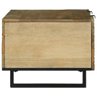 Produktbild för Kaffeebord Naturlig 100 x 54 x 40 cm Konstruerat trä