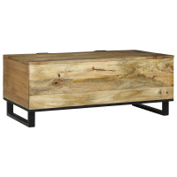 Produktbild för Kaffeebord Naturlig 100 x 54 x 40 cm Konstruerat trä