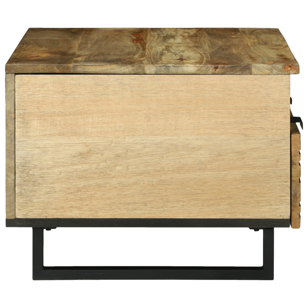 Produktbild för Kaffeebord Naturlig 80 x 54 x 40 cm Konstruerat trä