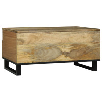 Produktbild för Kaffeebord Naturlig 80 x 54 x 40 cm Konstruerat trä