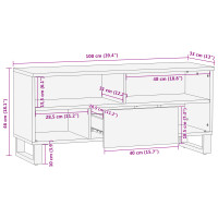 Produktbild för TV Enheter med låda Brun 105 x 33 x 46 cm Konstruerat trä