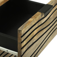 Produktbild för Skåp med låda Brun 40 x 33 x 75 cm massivt mangoträ