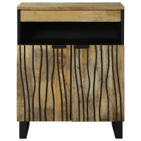 Produktbild för Sideboard med låda Brun 60 x 33 x 75 cm massivt mangoträ