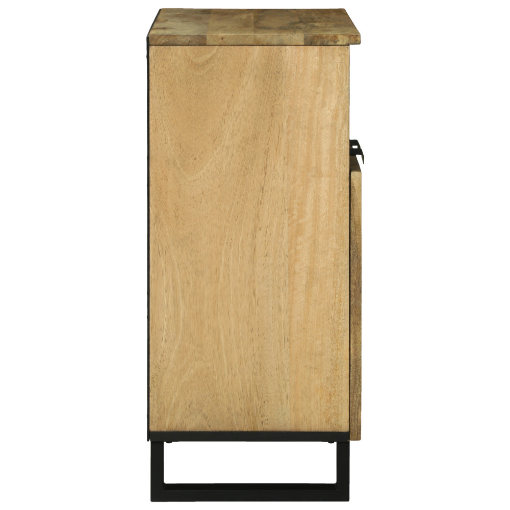 Produktbild för Sideboard med låda Brun 60 x 33 x 75 cm massivt mangoträ