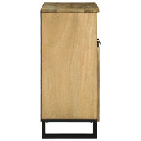Produktbild för Sideboard med låda Brun 60 x 33 x 75 cm massivt mangoträ