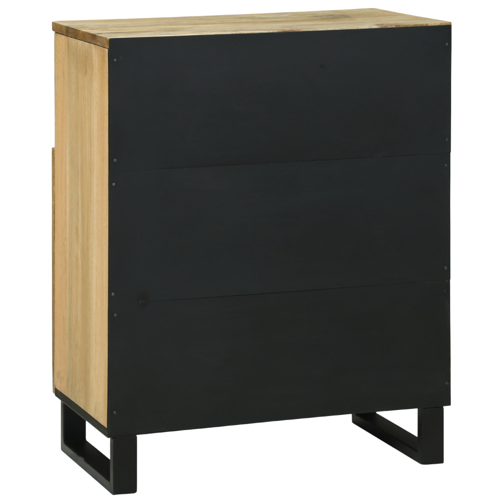Produktbild för Sideboard med låda Brun 60 x 33 x 75 cm massivt mangoträ