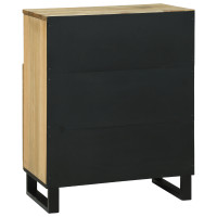 Produktbild för Sideboard med låda Brun 60 x 33 x 75 cm massivt mangoträ
