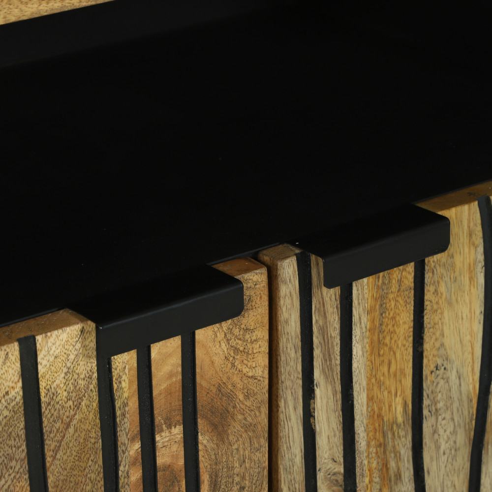 Produktbild för Sideboard med låda Brun 60 x 33 x 75 cm massivt mangoträ