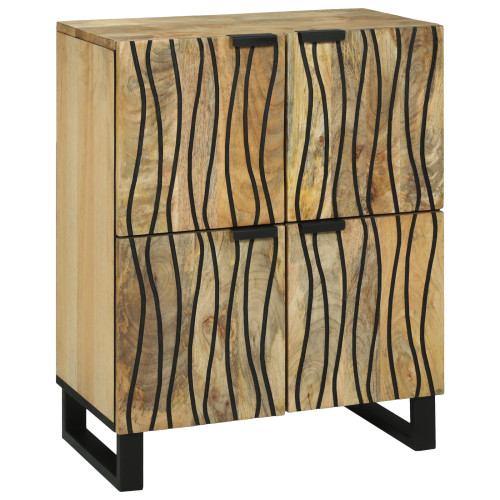 vidaXL Skåp Brun 60 x 33 x 75 cm massivt mangoträ