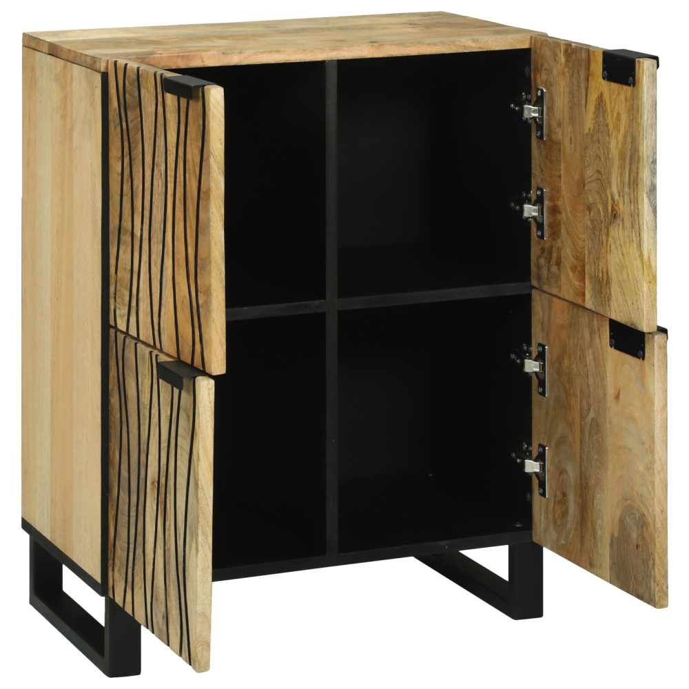 Produktbild för Skåp Brun 60 x 33 x 75 cm massivt mangoträ