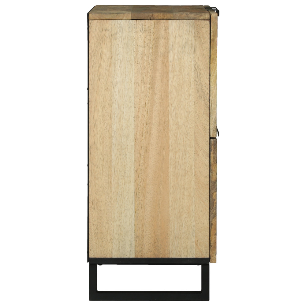 Produktbild för Skåp Brun 60 x 33 x 75 cm massivt mangoträ