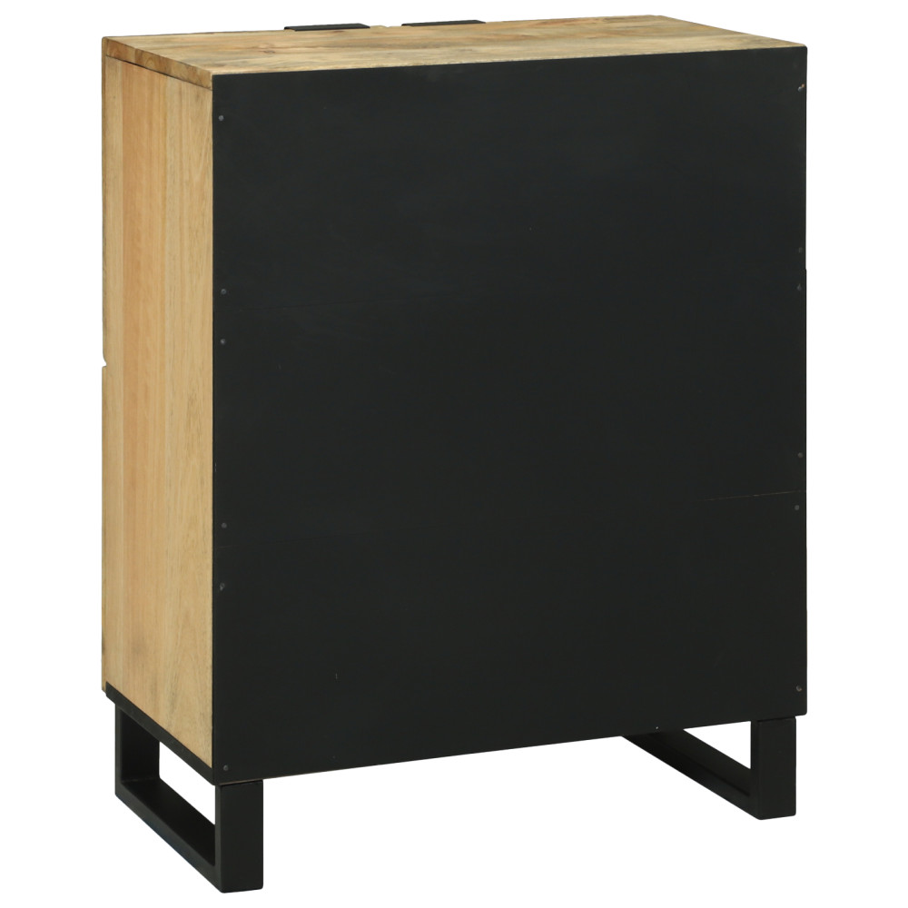 Produktbild för Skåp Brun 60 x 33 x 75 cm massivt mangoträ