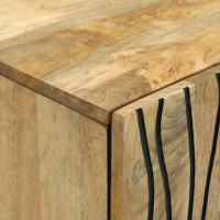 Produktbild för Skåp Brun 60 x 33 x 75 cm massivt mangoträ
