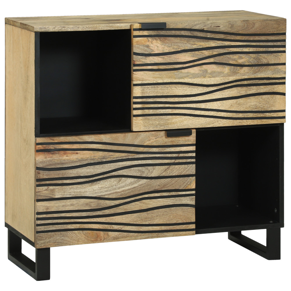 Produktbild för Sideboard Brun 80 x 33 x 75 cm massivt mangoträ