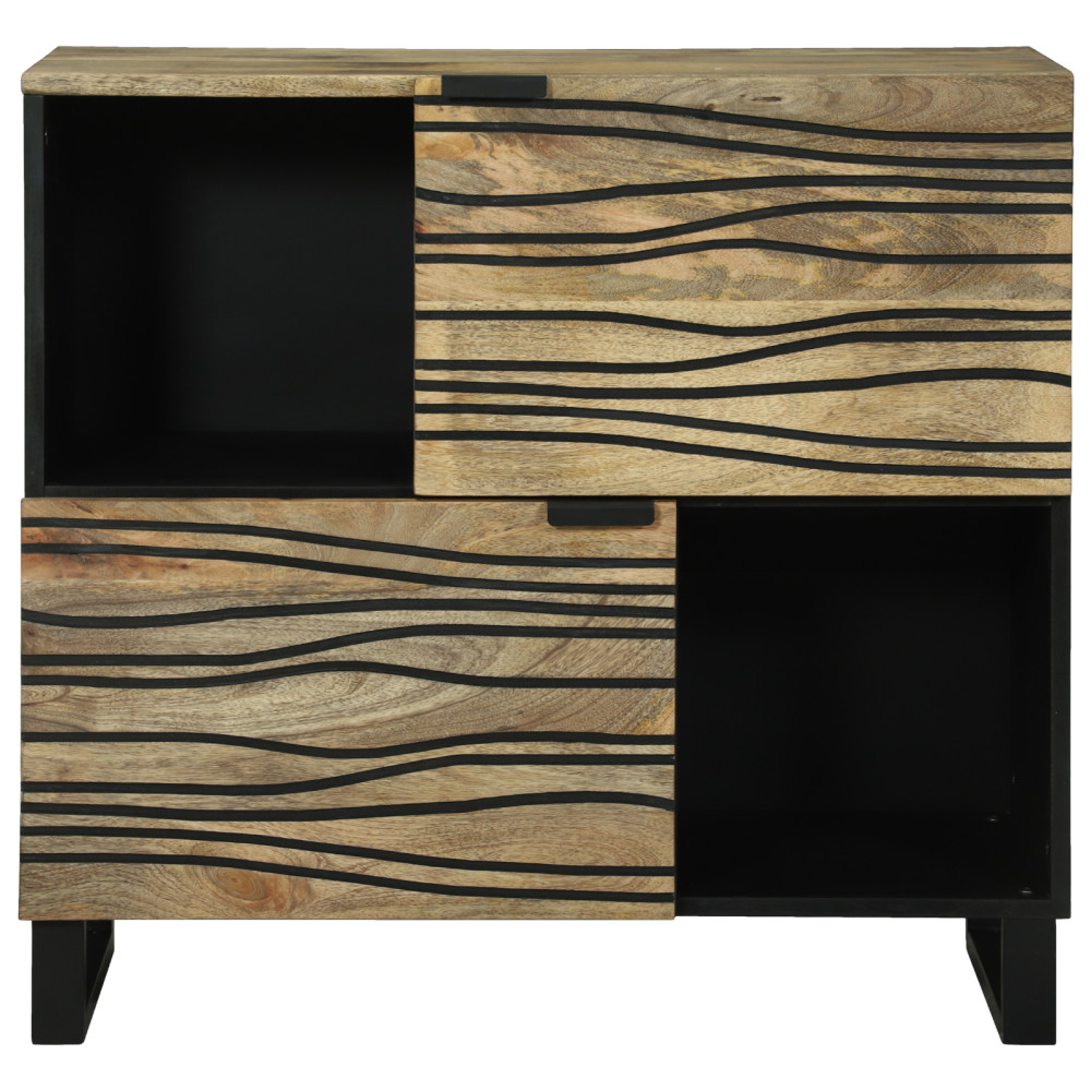 Produktbild för Sideboard Brun 80 x 33 x 75 cm massivt mangoträ