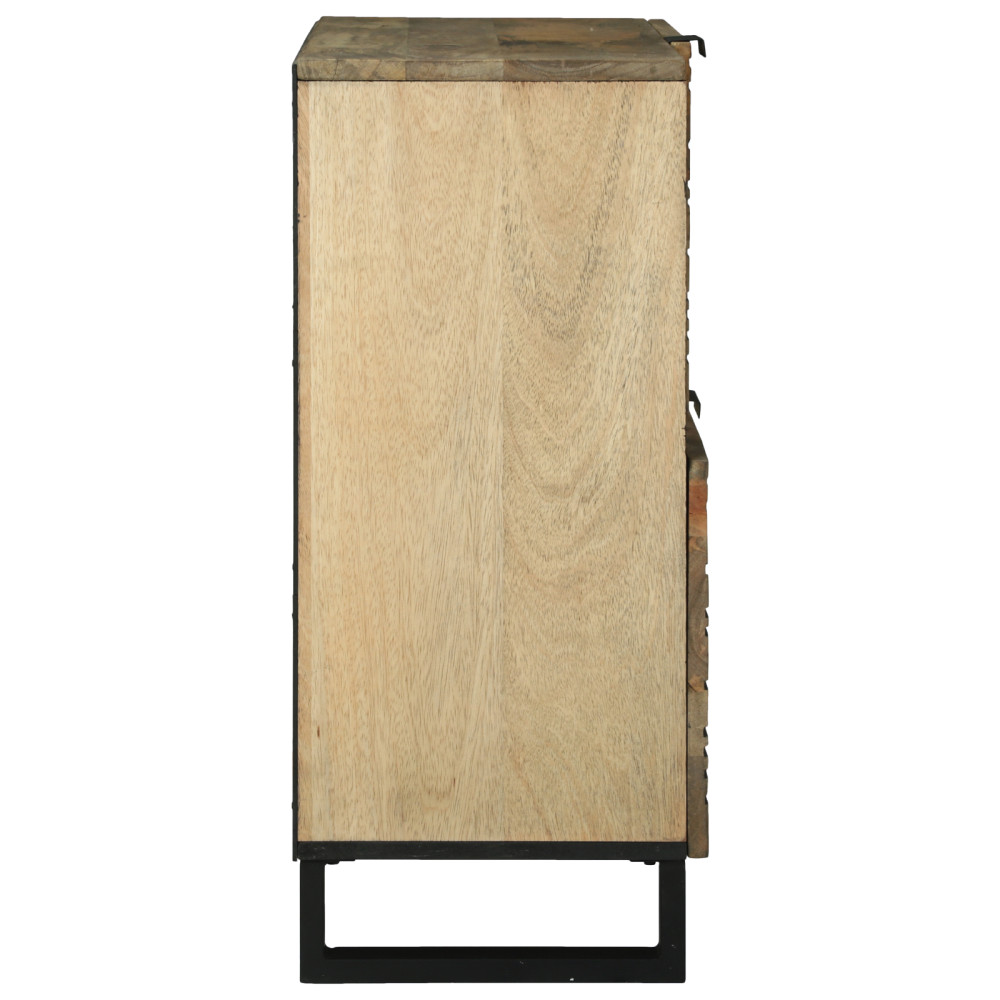 Produktbild för Sideboard Brun 80 x 33 x 75 cm massivt mangoträ