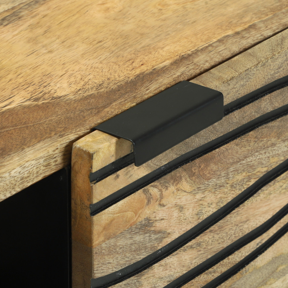 Produktbild för Sideboard Brun 80 x 33 x 75 cm massivt mangoträ