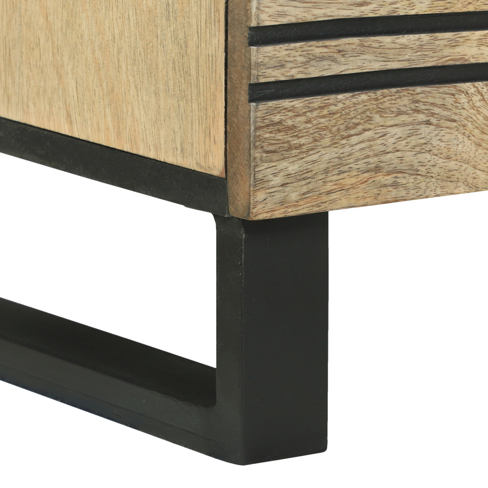 Produktbild för Sideboard Brun 80 x 33 x 75 cm massivt mangoträ