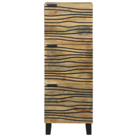 Produktbild för Highboard Brun 40 x 33 x 110 cm massivt mangoträ