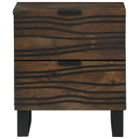 Produktbild för Nattduksbord 2 pcs Valnöt 40 x 33 x 46 cm Konstruerat trä