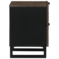 Produktbild för Nattduksbord 2 pcs Valnöt 40 x 33 x 46 cm Konstruerat trä