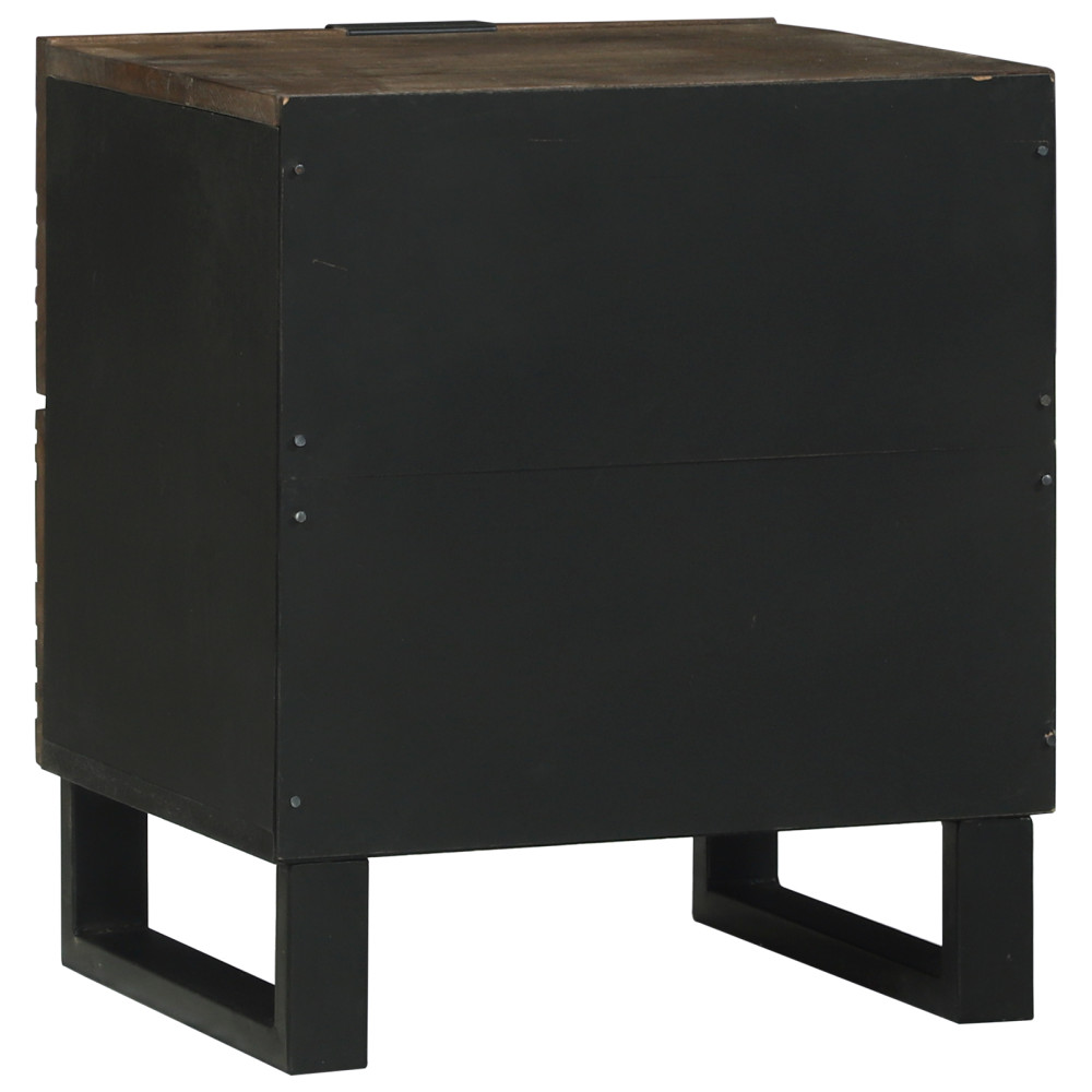 Produktbild för Nattduksbord 2 pcs Valnöt 40 x 33 x 46 cm Konstruerat trä