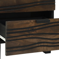 Produktbild för Nattduksbord 2 pcs Valnöt 40 x 33 x 46 cm Konstruerat trä