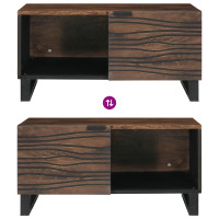 Produktbild för Kaffeebord Valnöt 80 x 50 x 40 cm Konstruerat trä