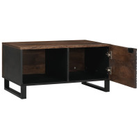 Produktbild för Kaffeebord Valnöt 80 x 50 x 40 cm Konstruerat trä