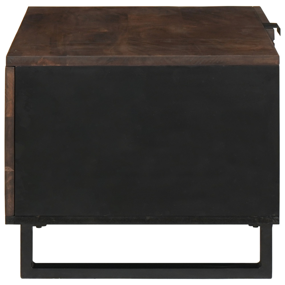 Produktbild för Kaffeebord Valnöt 80 x 50 x 40 cm Konstruerat trä