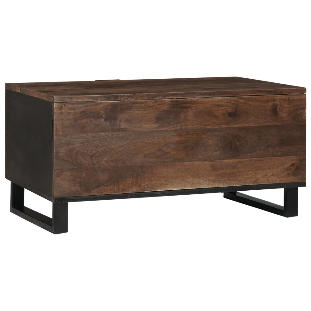 Produktbild för Kaffeebord Valnöt 80 x 50 x 40 cm Konstruerat trä