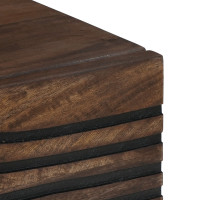 Produktbild för Kaffeebord Valnöt 80 x 50 x 40 cm Konstruerat trä