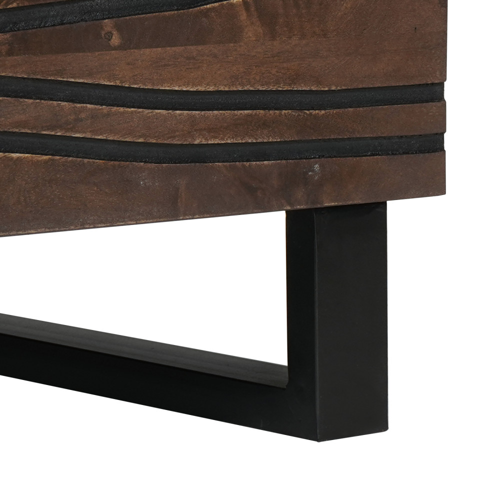 Produktbild för Kaffeebord Valnöt 80 x 50 x 40 cm Konstruerat trä