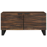 Produktbild för Kaffeebord Valnöt 80 x 50 x 40 cm Konstruerat trä