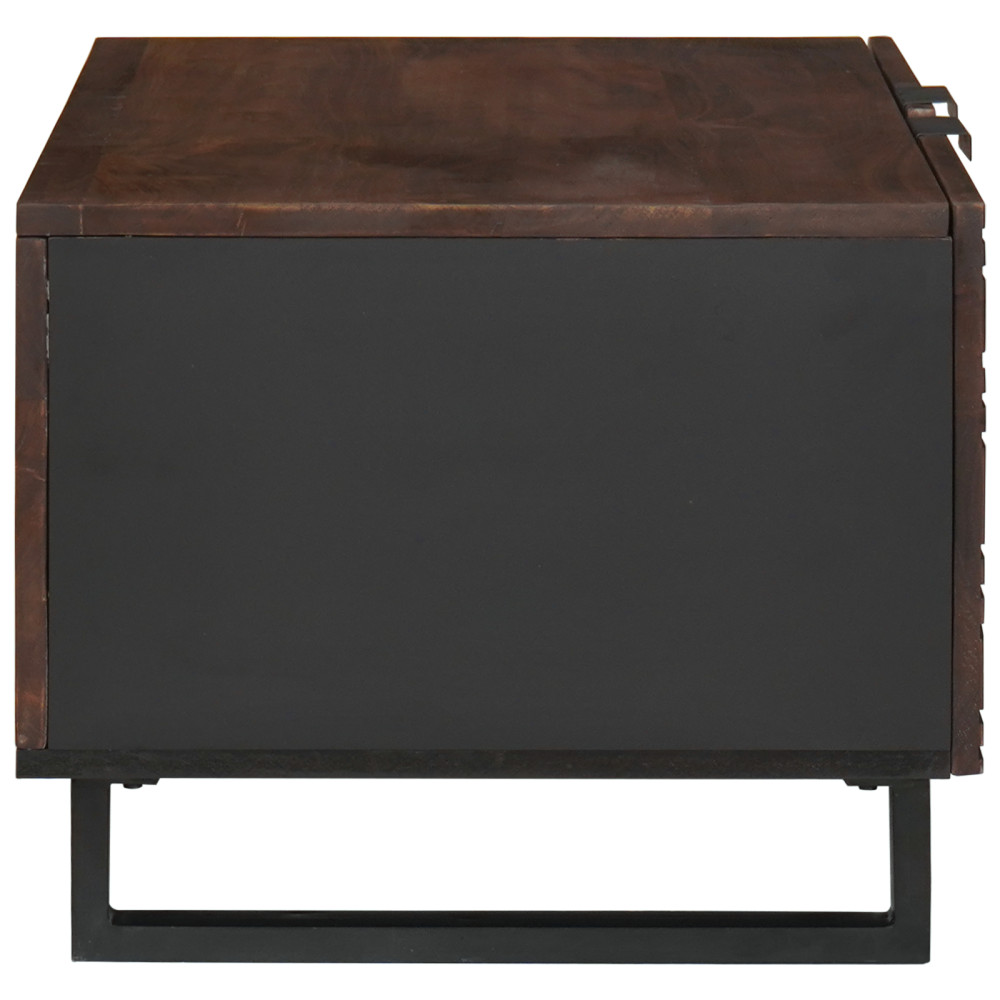 Produktbild för Kaffeebord Valnöt 80 x 50 x 40 cm Konstruerat trä