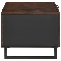 Produktbild för Kaffeebord Valnöt 80 x 50 x 40 cm Konstruerat trä