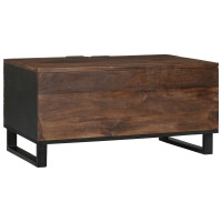 Produktbild för Kaffeebord Valnöt 80 x 50 x 40 cm Konstruerat trä